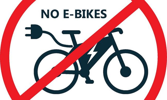 no e bike ok