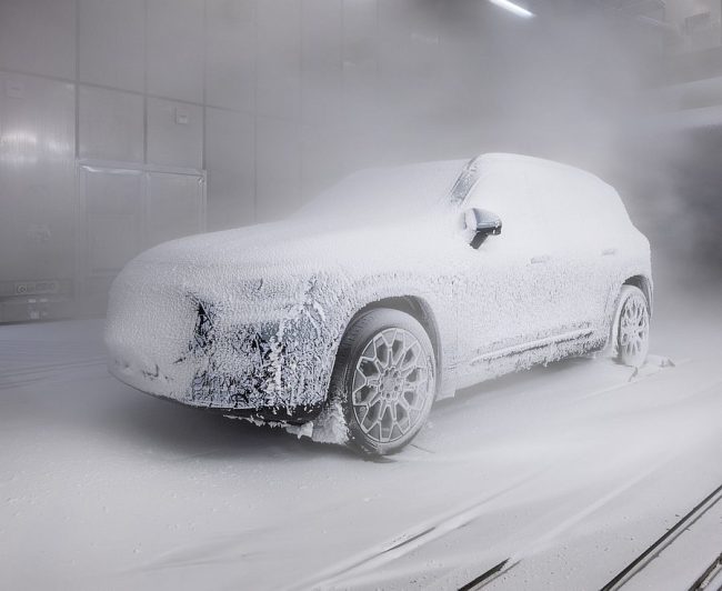 Fahrveranstaltung Mercedes-Benz CLA mit EQ Technologie zum Hydro Aluminium Werk in Årdal, Norwegen, 2025. // Test Drive Mercedes-Benz CLA with EQ Technology to Hydro Aluminium plant in Årdal, Norway, 2025.