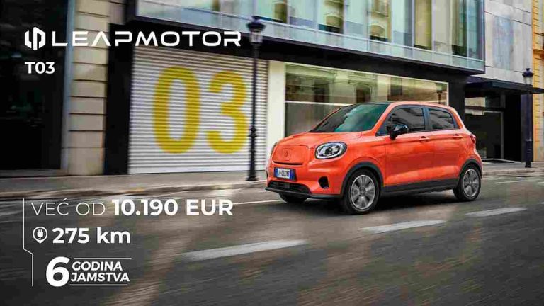 POTICAJI SU TU! Uvjerljivo najjeftinija kupnja u Hrvatskoj je automobil Leapmotor T03 po cijeni od samo 10.190 eura uz doseg 275 km i 6 godina jamstva